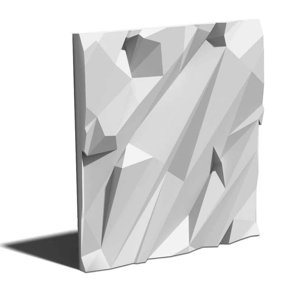 Model Crushed rock - 3D Gypsum Wall Panels - on a white background  | DecorMania UK